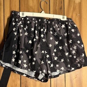 Nike Black and White Star Athletic Shorts